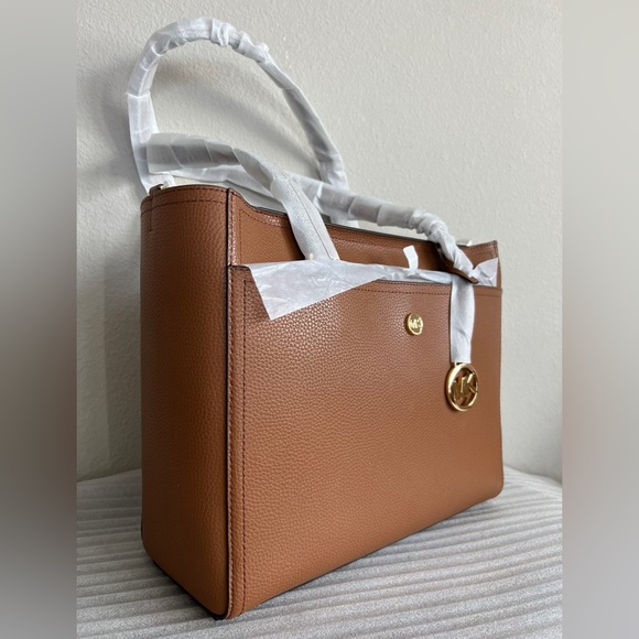 NWT Michael Kors MK Maisie 3 in 1 Leather Large Tote - Picture 10 of 12